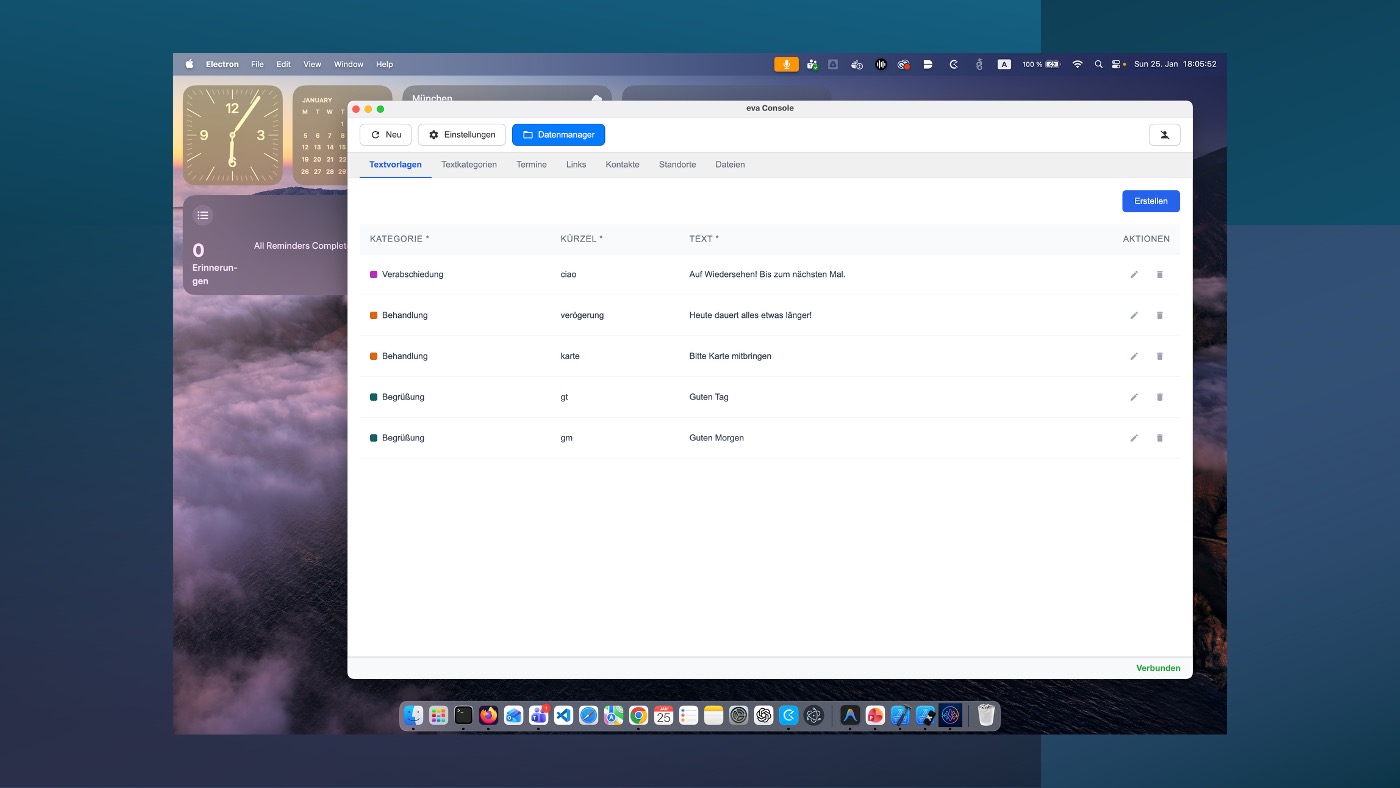 Vorlagen-Verwaltung | Template Management